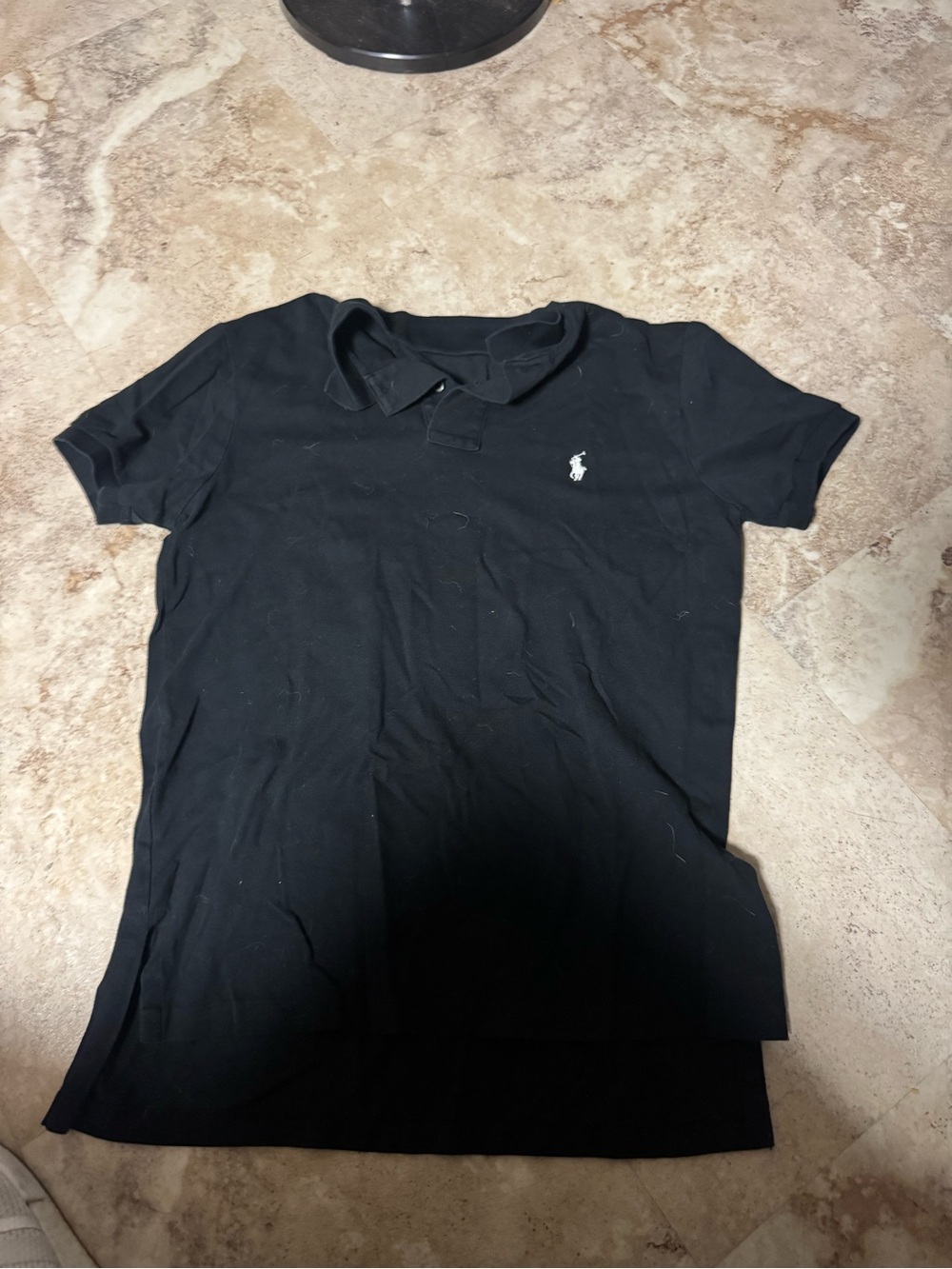 Ralph Lauren Men’s Black Polo Shirt with White Pony Logo